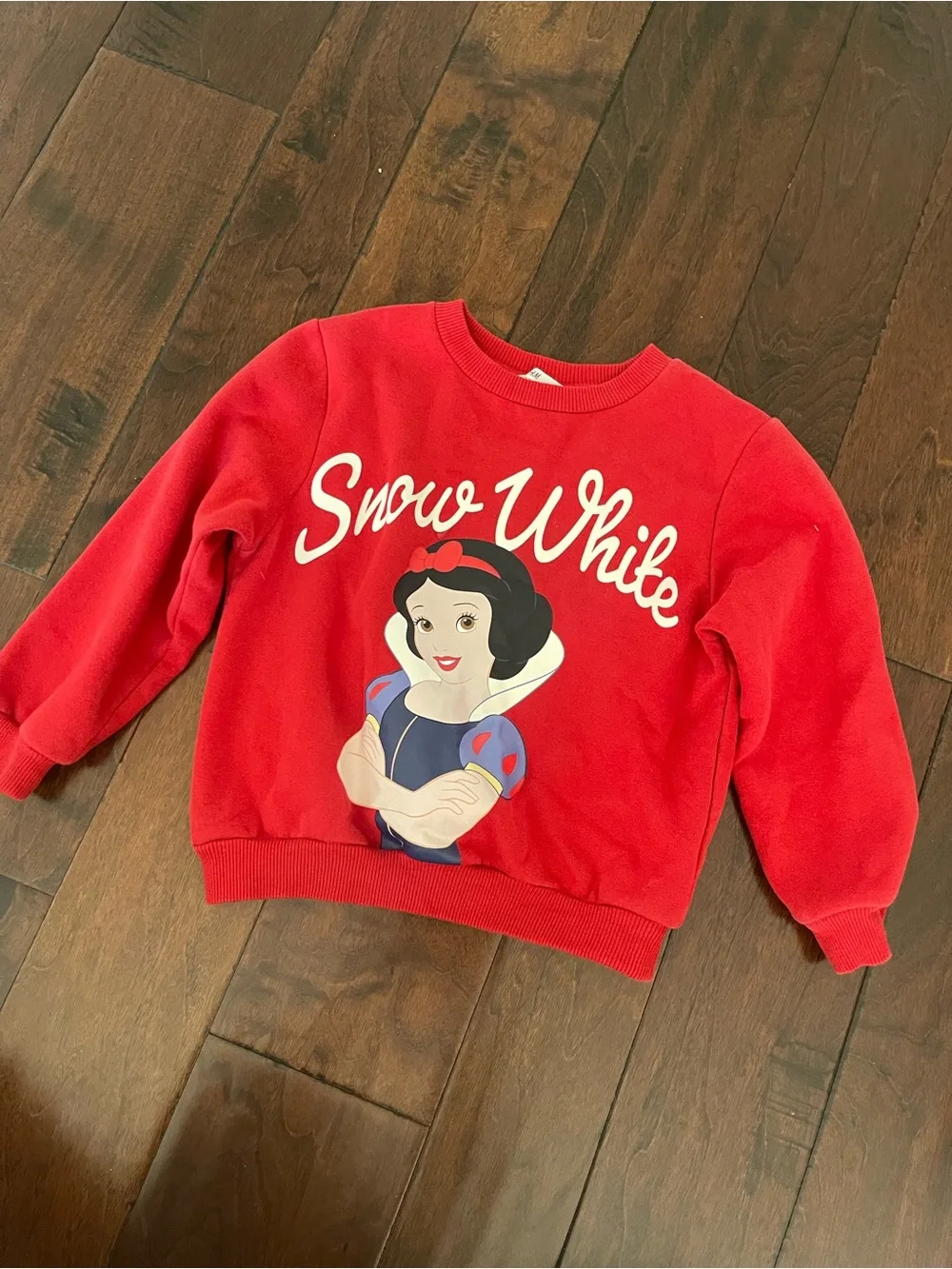 Snow White Graphic Red Sweatshirt for girls